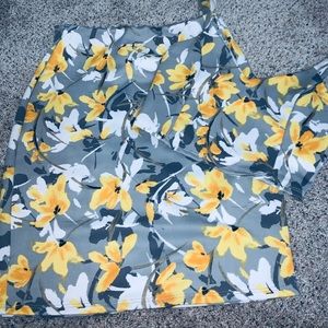 Yellow two piece crop to set